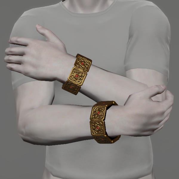 File:Gold Lone Wolf Bracelets.jpeg