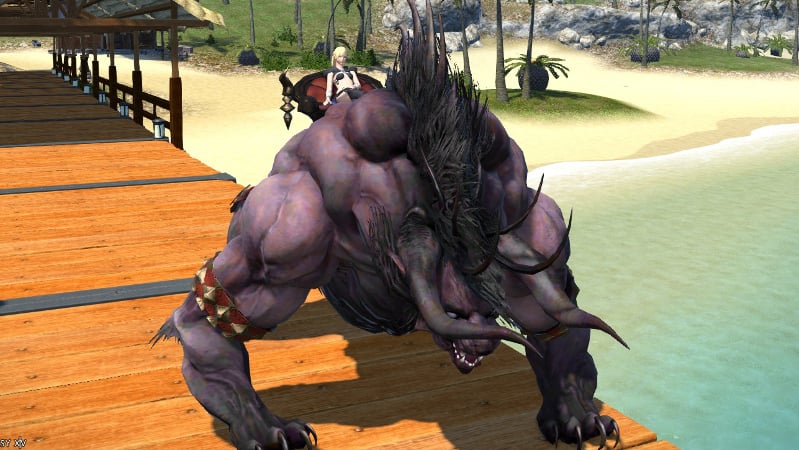 Behemoth in-game (front). 