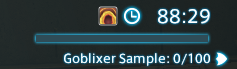 The Goblixer Sample meter shown in the Duty Info.