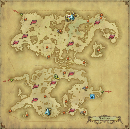 Gallery of Ffxiv The Peaks Map.