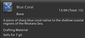 Blue Coral (Fishing) - Final Fantasy XIV A Realm Reborn ...