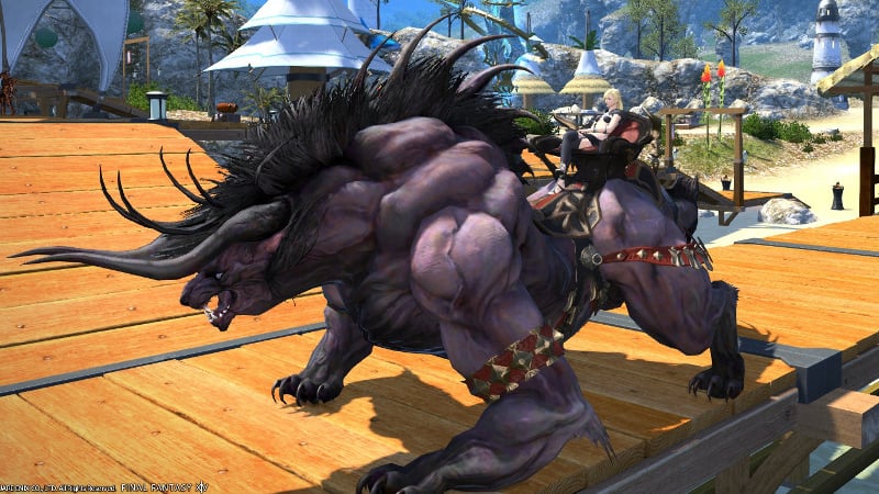 Behemoth in-game (left side). 