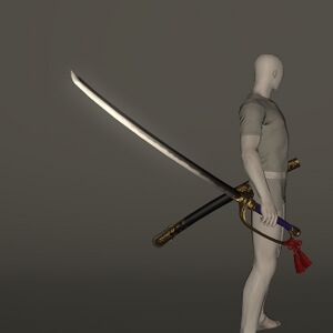 Flame Captain's Samurai Blade