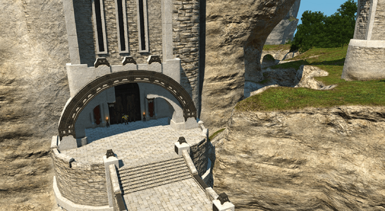 A close up view of the gates