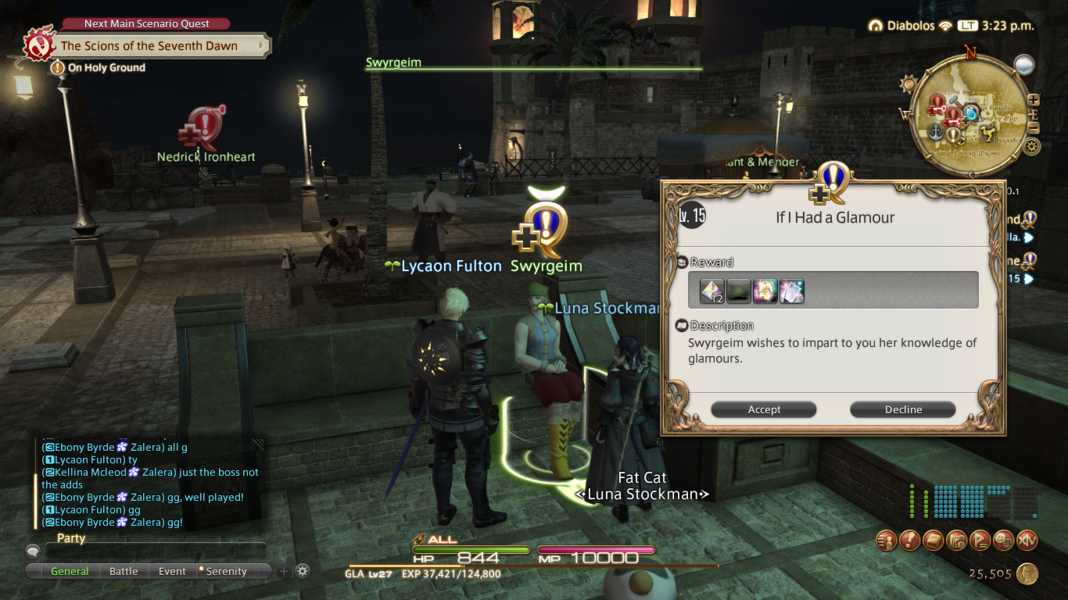 Cast Glamour Final Fantasy XIV Online Wiki FFXIV / FF14 Online