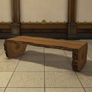 Rustic Log Table