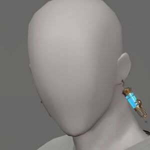 Augmented Bygone Brass Earrings of Fending
