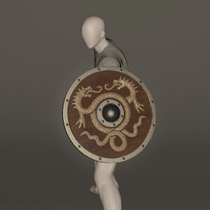 Viper-crested Round Shield