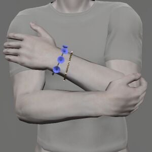 Blue Cornflower Wristlets