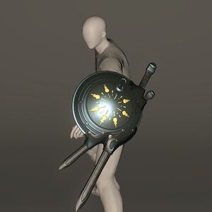 Mythrite Bladed Lantern Shield