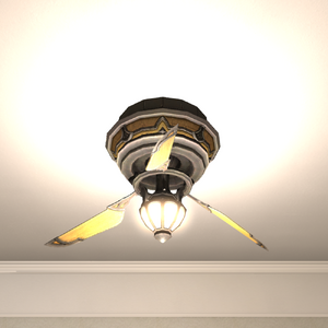 Serpent Ceiling Fan & Lamp