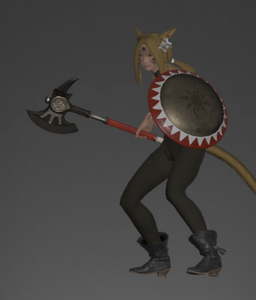 Hand Axe with Beast Tender's Hoplon