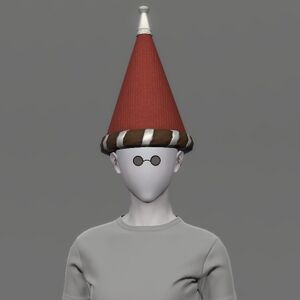 Woolen Sugarloaf Hat (Red)