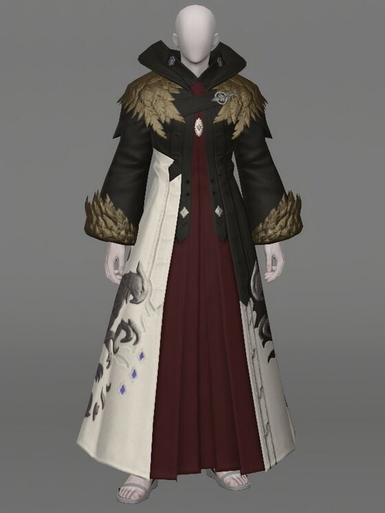 Scarlet Moko Robe of the White Griffin - Final Fantasy XIV Online Wiki ...