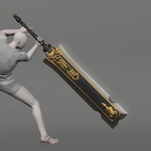 Flame Officer's Claymore