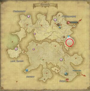 Map image showing the location of Tulichus in and around the coordinates 32, 18.