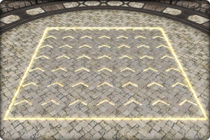 A directional knockback towards the north.