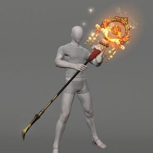 Suzaku's Flame-kissed Cane