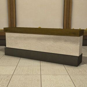 White Half Partition