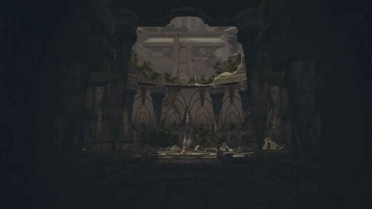 The Wanderer's Palace seen during the game credits