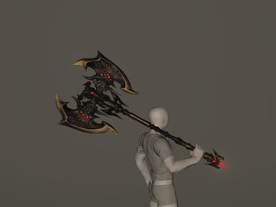 Augmented Nightsteel Battleaxe