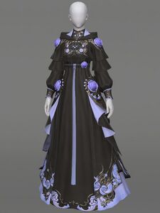 Ornate Courtly Lover's Longcoat of Casting