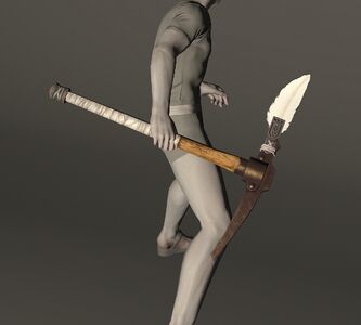 Plumed Bronze Pickaxe