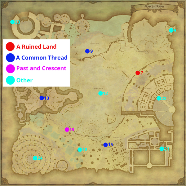South Horn Survey Points.