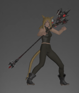 Augmented Silvergrace Rod (Black Mage)