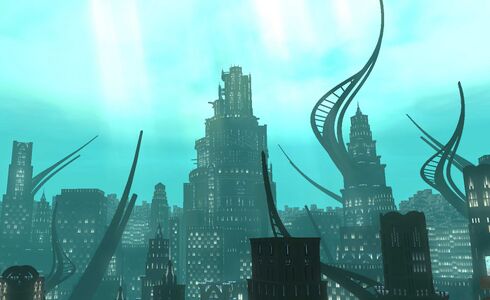 The view from the roof of Achora Heights