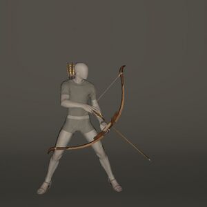 Flame Private's Shortbow