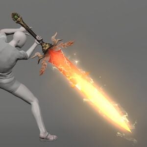 Suzaku's Flame-kissed Odachi