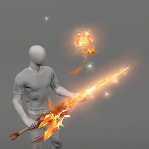 Suzaku's Flame-kissed Rapier