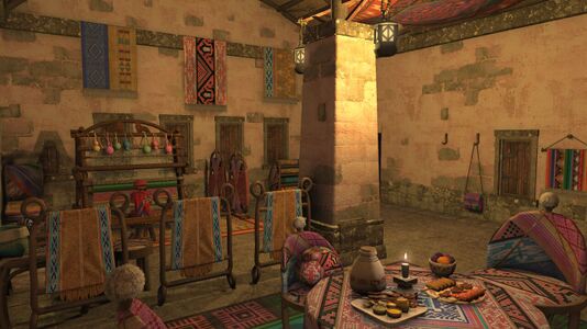 The interior of the shop, accessible only to lalafells