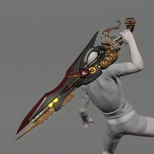 Phantom Gunblade Obscurum Matte Replica