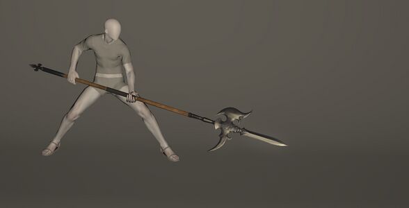 Aetherial Steel Halberd