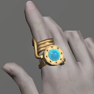Augmented Bygone Brass Ring of Fending