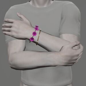 Purple Cornflower Wristlets
