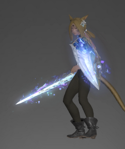 Shield with Seiryu's Sanctified Longsword