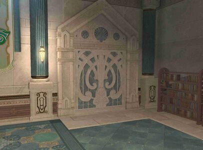 The entrance is found within The Baldesion Annex