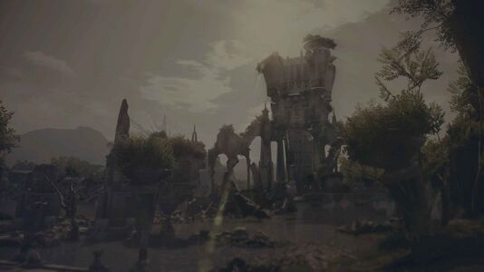 The Wanderer's Palace seen during the game credits