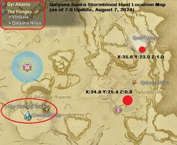 Qalyana Shudra Hunt location map.