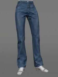 Bell-bottom Twill Trousers