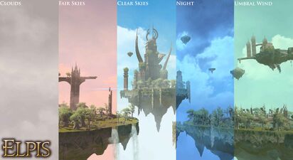 Weather conditions seen in Elpis