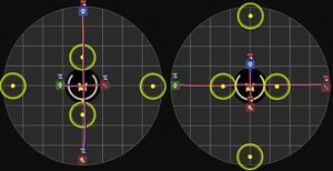 Tower positions in Executable #1.