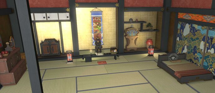 A room inside of Bokairo Inn