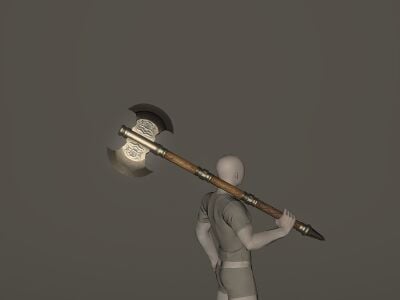 Aetherial Spiked Steel Labrys