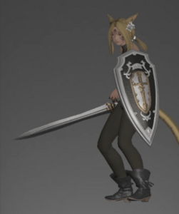 Shield with Titanium Bastard Sword