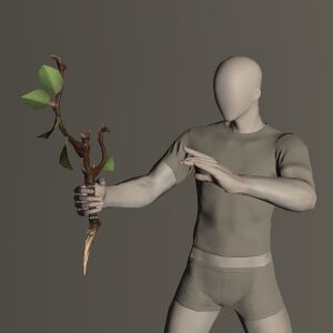 Aetherial Budding Oak Wand