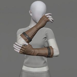 Fingerless Goatskin Gloves of Gathering